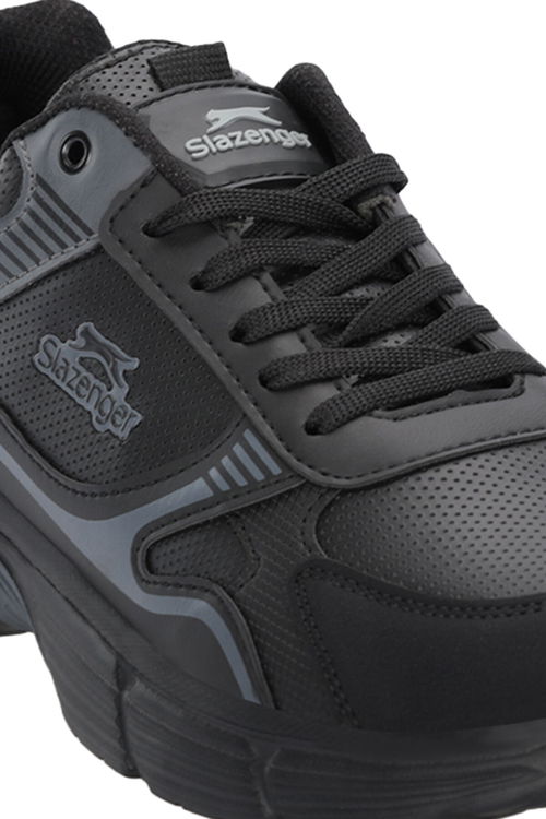 Slazenger MONTERO I Erkek Siyah / Koyu Gri Koşu & Yürüyüş Spor Ayakkabısı