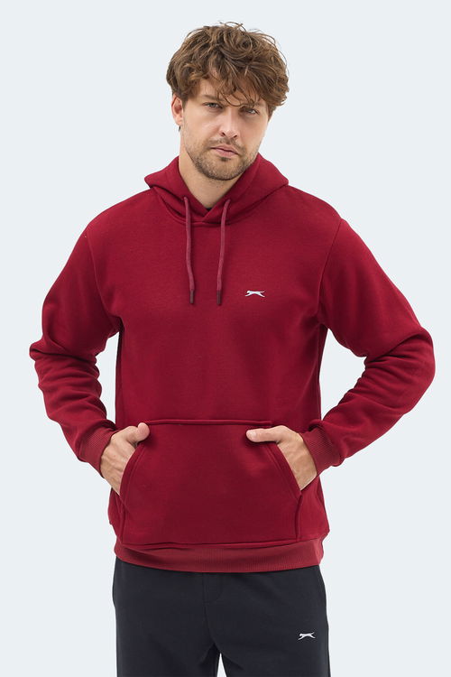 Slazenger MOONLIGHT I Erkek Kapüşonlu Bordo Sweatshırt Slazenger MOONLIGHT I Erkek Kapüşonlu Bordo Sweatshırt