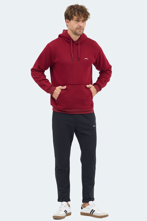 Slazenger MOONLIGHT I Erkek Kapüşonlu Bordo Sweatshırt Slazenger MOONLIGHT I Erkek Kapüşonlu Bordo Sweatshırt