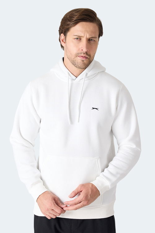 Slazenger MOONLIGHT I Erkek Kapüşonlu Ekru Sweatshırt Slazenger MOONLIGHT I Erkek Kapüşonlu Ekru Sweatshırt