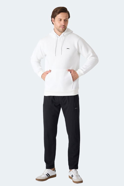 Slazenger MOONLIGHT I Erkek Kapüşonlu Ekru Sweatshırt Slazenger MOONLIGHT I Erkek Kapüşonlu Ekru Sweatshırt