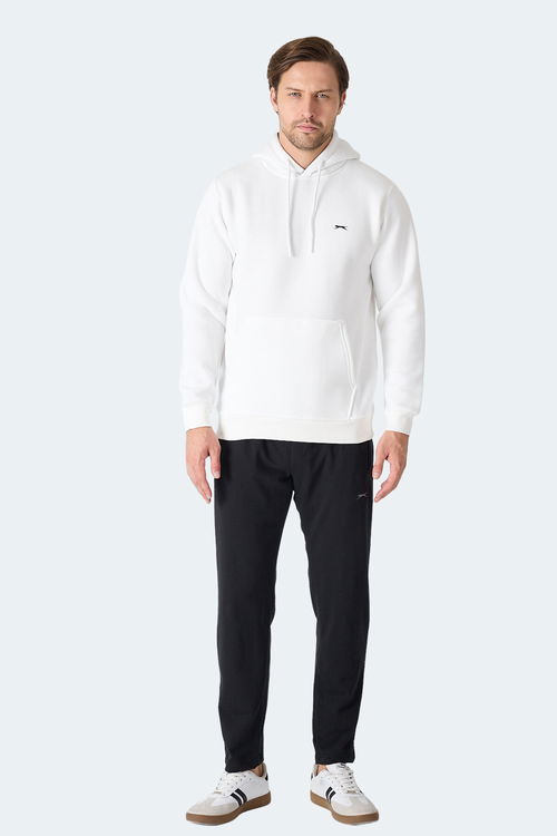 Slazenger MOONLIGHT I Erkek Kapüşonlu Ekru Sweatshırt Slazenger MOONLIGHT I Erkek Kapüşonlu Ekru Sweatshırt