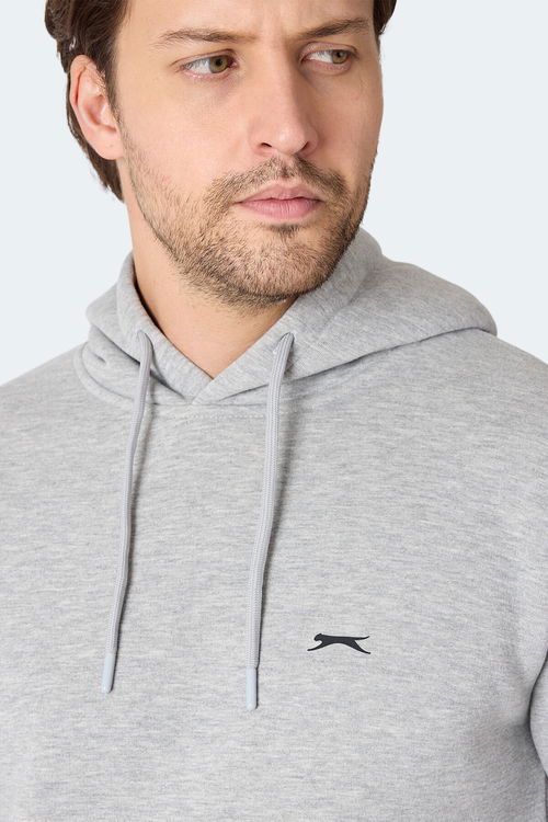 Slazenger MOONLIGHT I Erkek Gri / Beyaz Sweatshirt