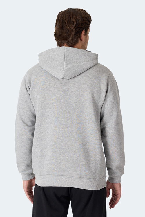 Slazenger MOONLIGHT I Erkek Gri / Beyaz Sweatshirt