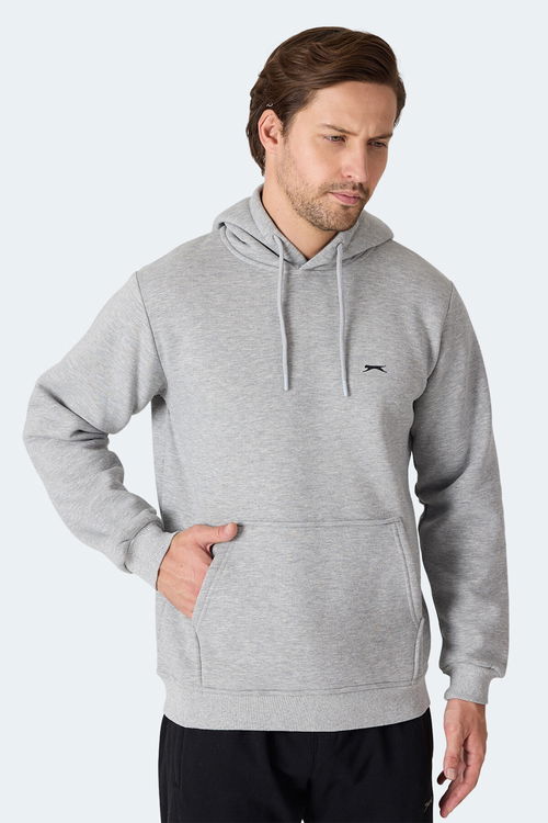 Slazenger MOONLIGHT I Erkek Gri / Beyaz Sweatshirt
