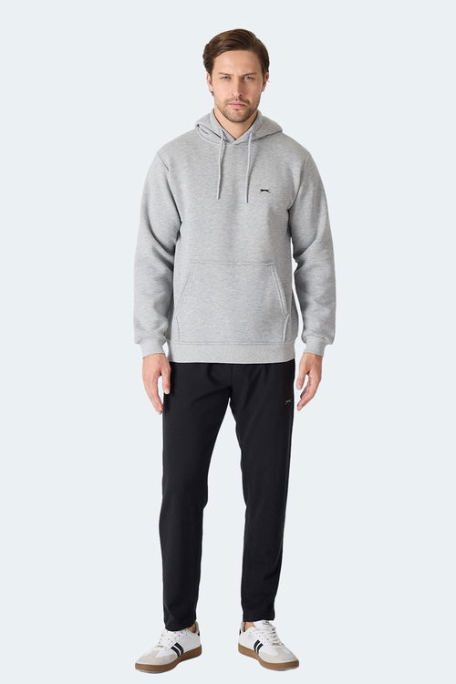 Slazenger MOONLIGHT I Erkek Gri / Beyaz Sweatshirt