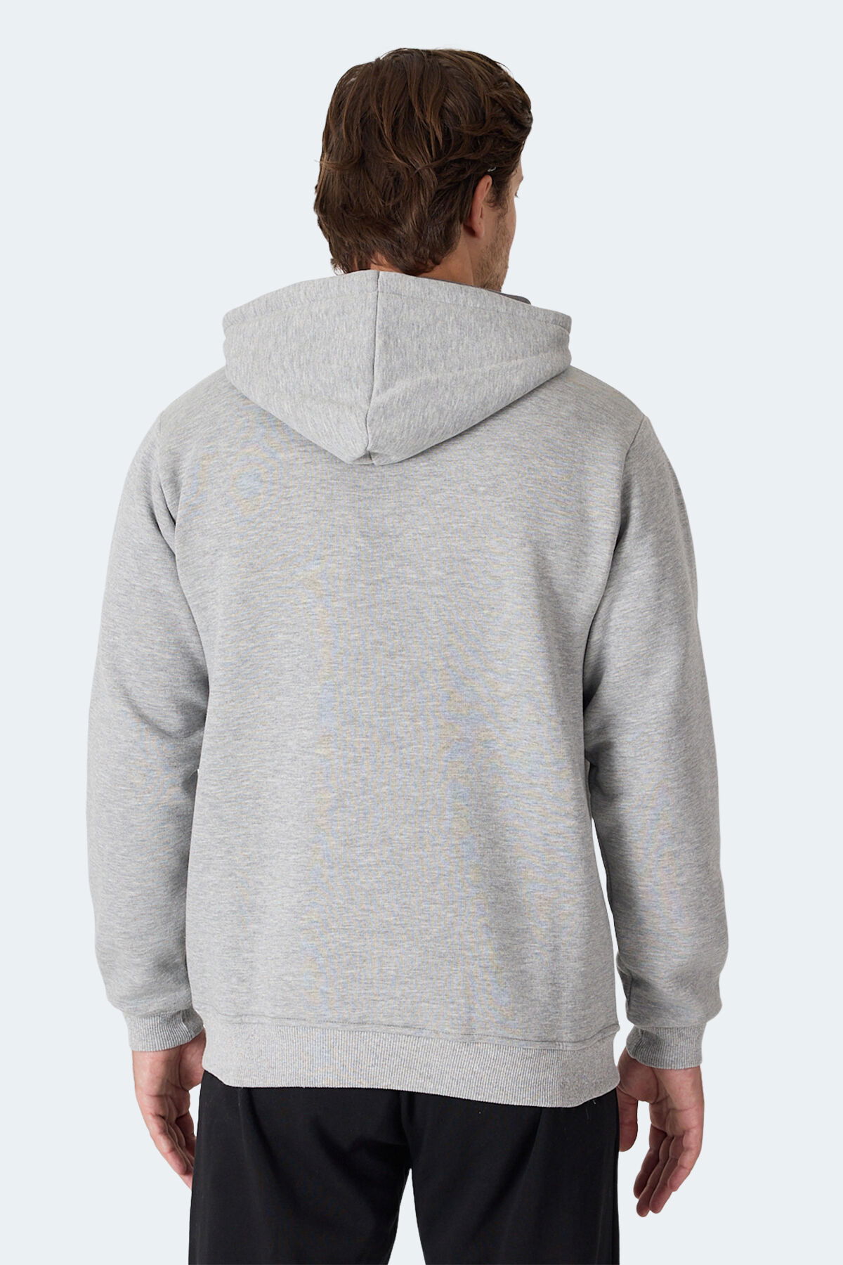 Slazenger MOONLIGHT I Erkek Gri / Beyaz Sweatshirt - Thumbnail