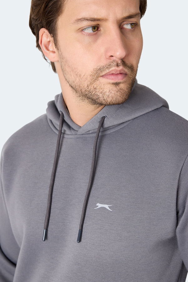Slazenger MOONLIGHT I Erkek Gri Sweatshirt