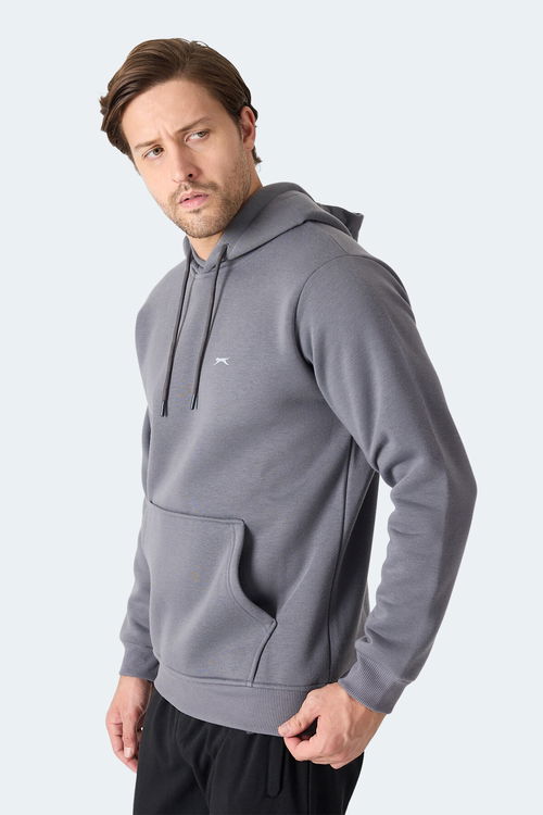 Slazenger MOONLIGHT I Erkek Gri Sweatshirt