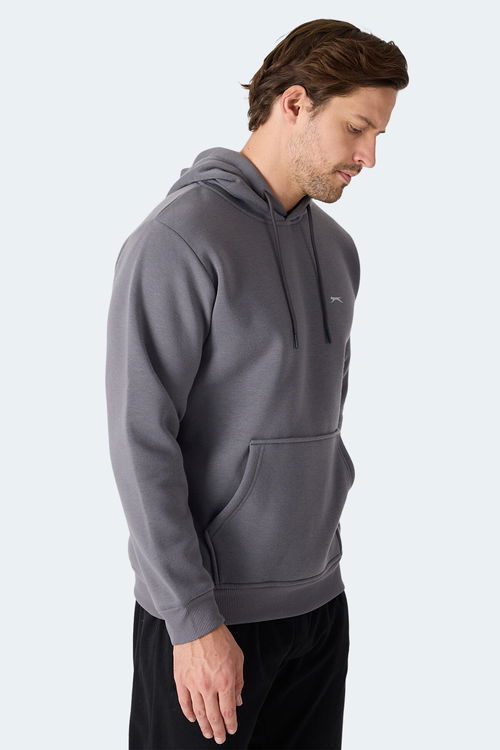 Slazenger MOONLIGHT I Erkek Gri Sweatshirt