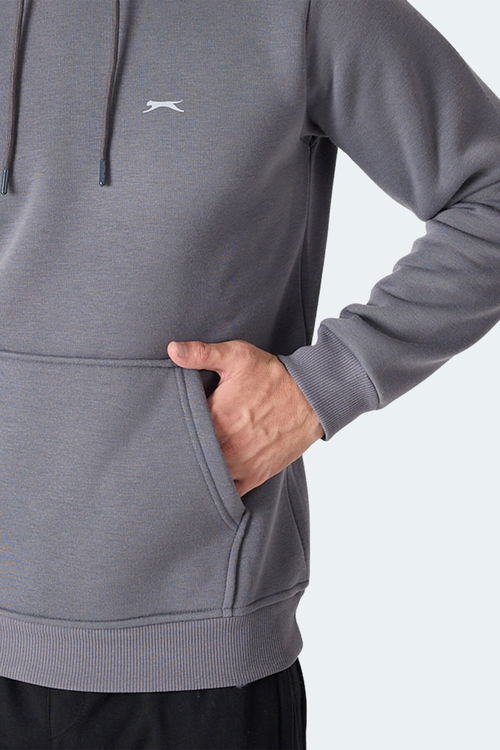 Slazenger MOONLIGHT I Erkek Gri Sweatshirt