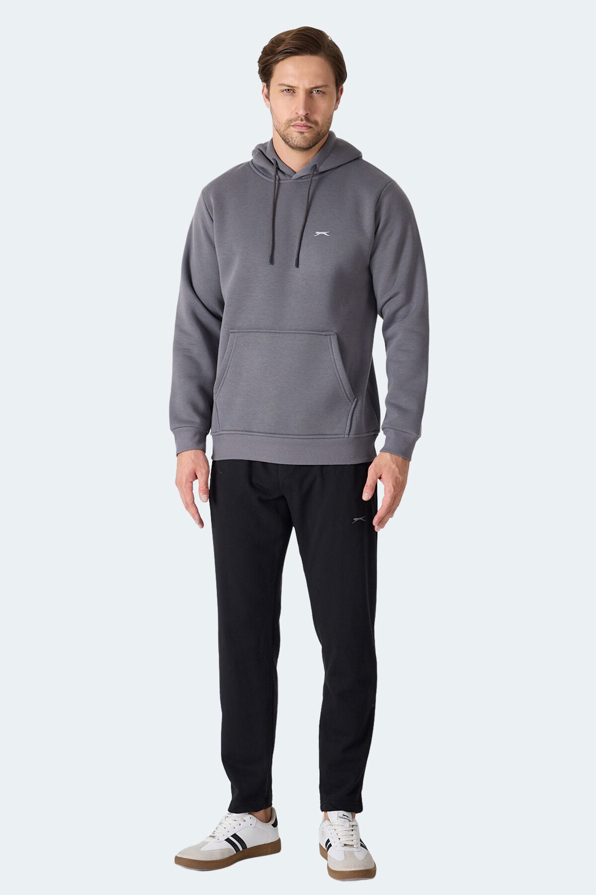 Slazenger MOONLIGHT I Erkek Gri Sweatshirt - Thumbnail