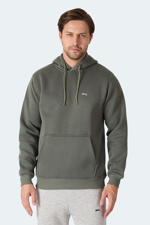 Slazenger MOONLIGHT I Erkek Kapüşonlu Haki Sweatshırt Slazenger MOONLIGHT I Erkek Kapüşonlu Haki Sweatshırt