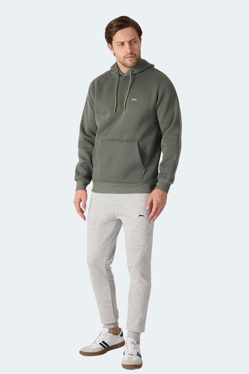 Slazenger MOONLIGHT I Erkek Kapüşonlu Haki Sweatshırt Slazenger MOONLIGHT I Erkek Kapüşonlu Haki Sweatshırt