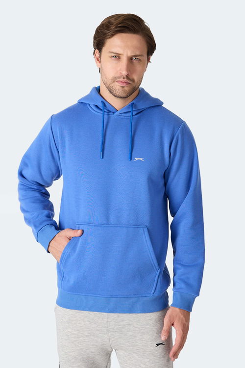 Slazenger MOONLIGHT I Erkek Kapüşonlu Indigo Sweatshırt Slazenger MOONLIGHT I Erkek Kapüşonlu Indigo Sweatshırt