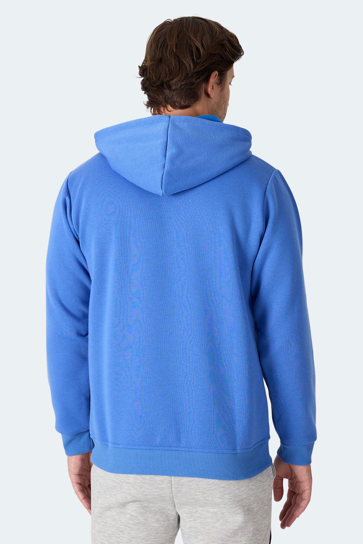 Slazenger MOONLIGHT I Erkek Kapüşonlu Indigo Sweatshırt - Thumbnail