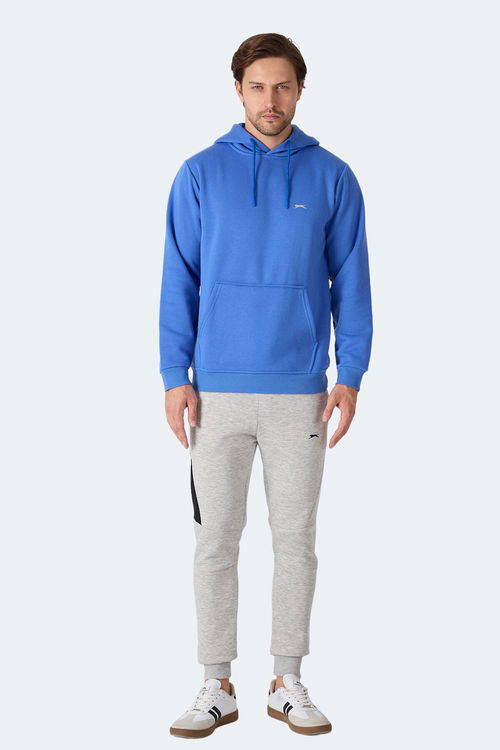 Slazenger MOONLIGHT I Erkek Kapüşonlu Indigo Sweatshırt Slazenger MOONLIGHT I Erkek Kapüşonlu Indigo Sweatshırt