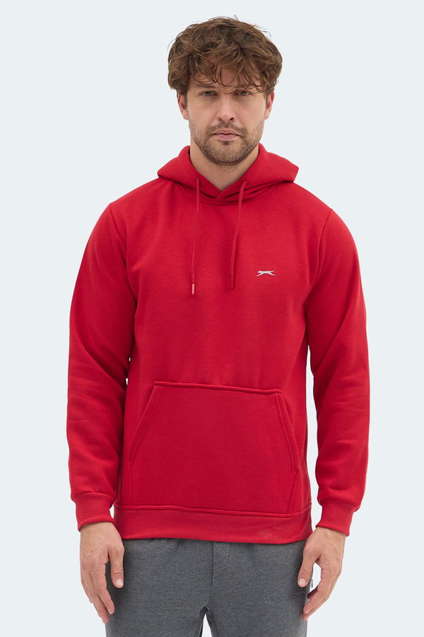 Slazenger MOONLIGHT I Erkek Kapüşonlu Kırmızı Sweatshırt Slazenger MOONLIGHT I Erkek Kapüşonlu Kırmızı Sweatshırt
