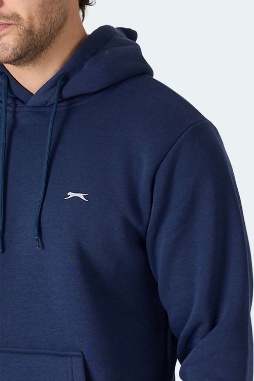 Slazenger MOONLIGHT I Erkek Kapüşonlu Lacivert Sweatshırt