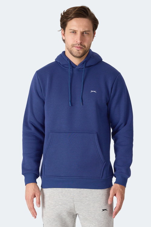 Slazenger MOONLIGHT I Erkek Kapüşonlu Lacivert Sweatshırt