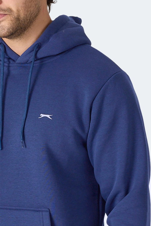 Slazenger MOONLIGHT I Erkek Kapüşonlu Lacivert Sweatshırt