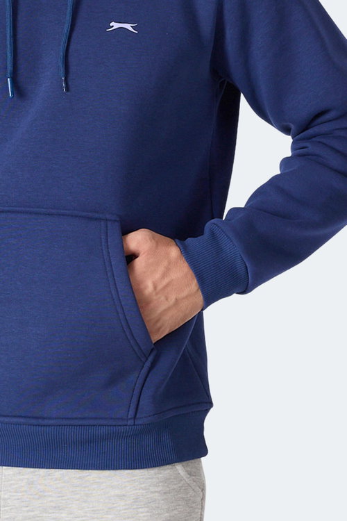 Slazenger MOONLIGHT I Erkek Kapüşonlu Lacivert Sweatshırt