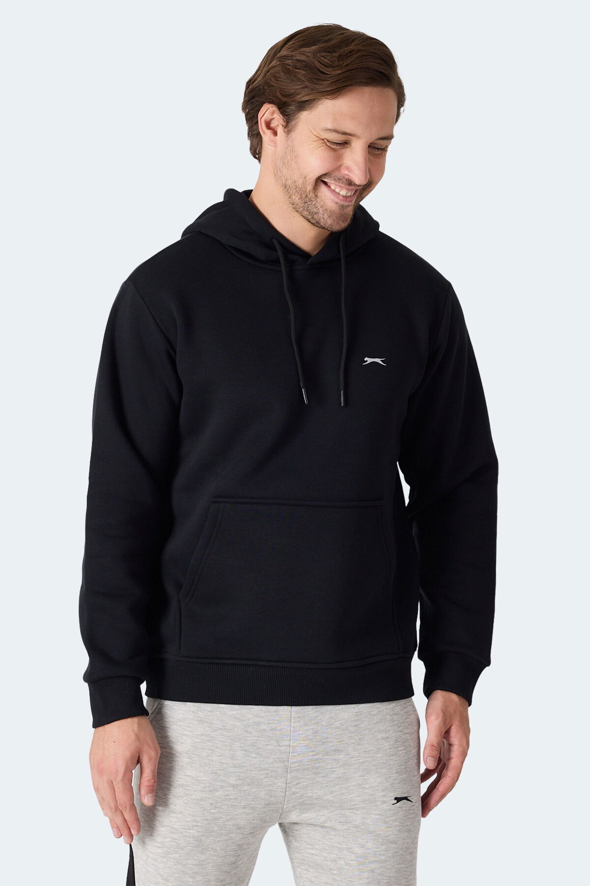 Slazenger MOONLIGHT I Erkek Siyah Sweatshirt - Thumbnail
