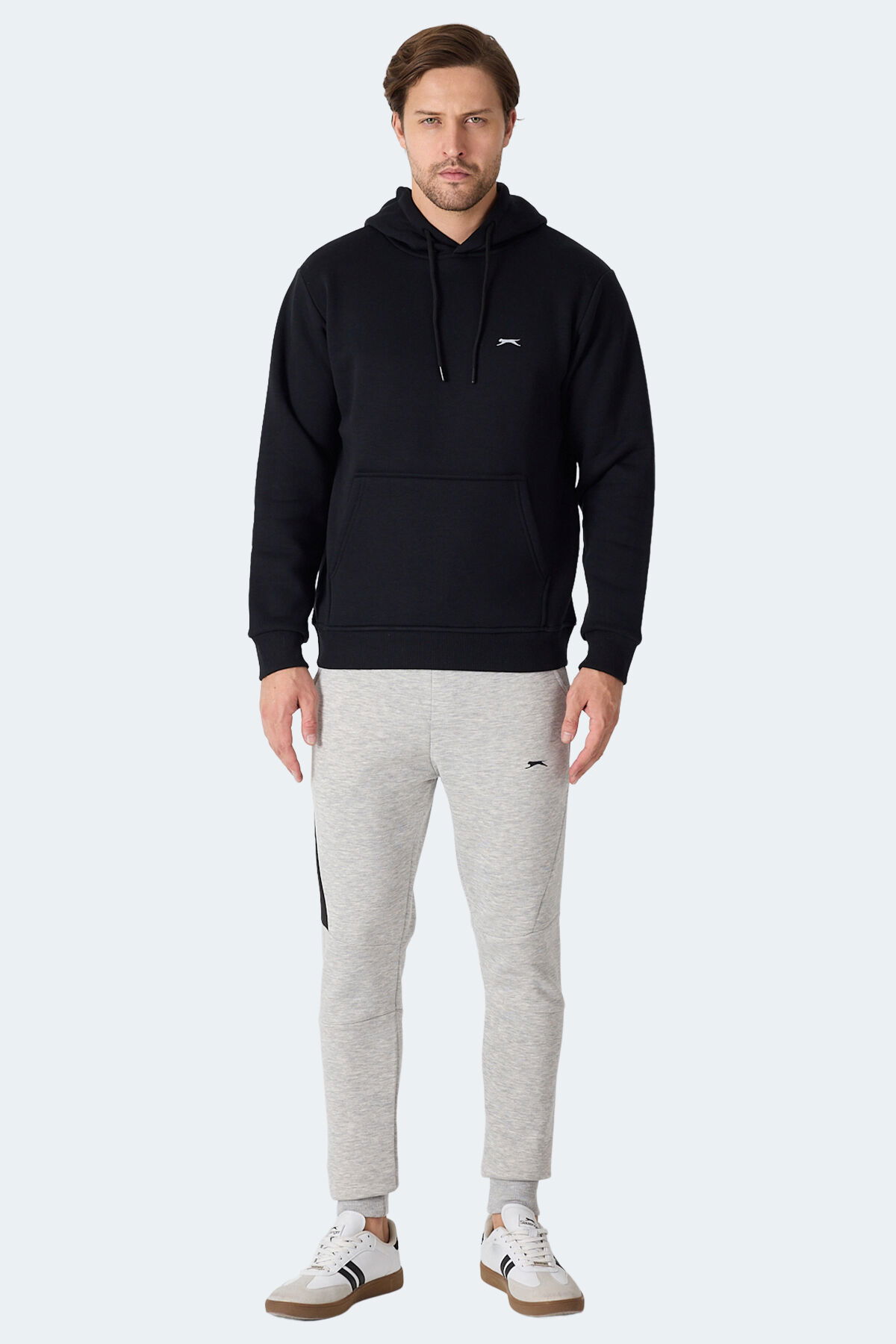 Slazenger MOONLIGHT I Erkek Siyah Sweatshirt - Thumbnail