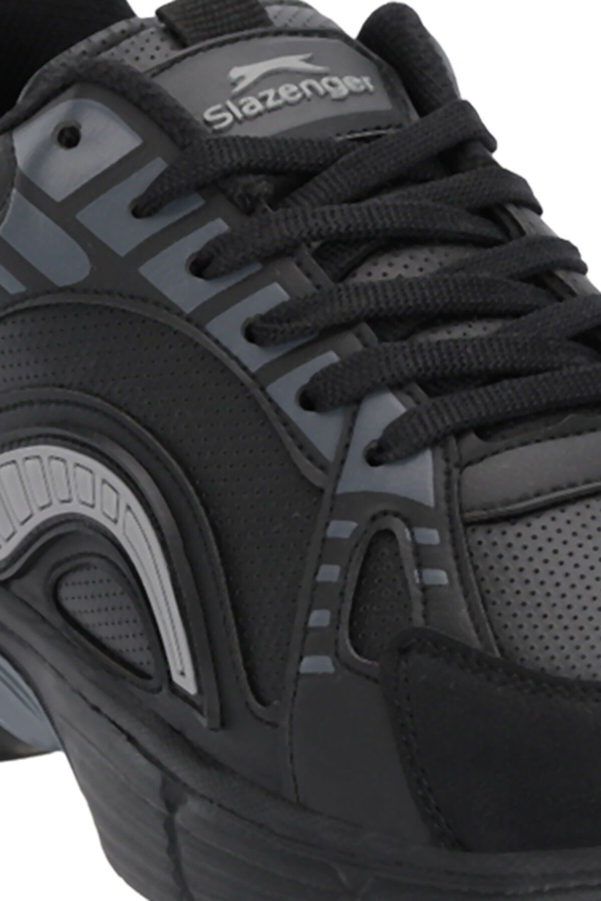 Slazenger MOSSPORT I Erkek Siyah / Koyu Gri Koşu & Yürüyüş Spor Ayakkabısı - Thumbnail