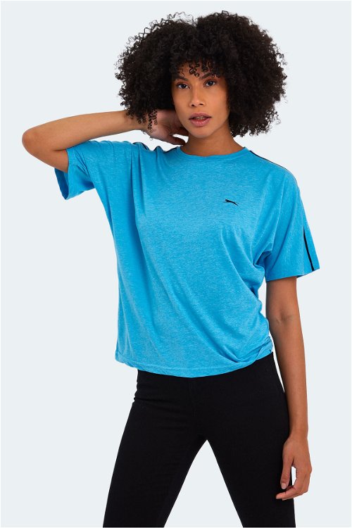 Slazenger MOYNA Kadın Kısa Kol T-Shirt Mavi