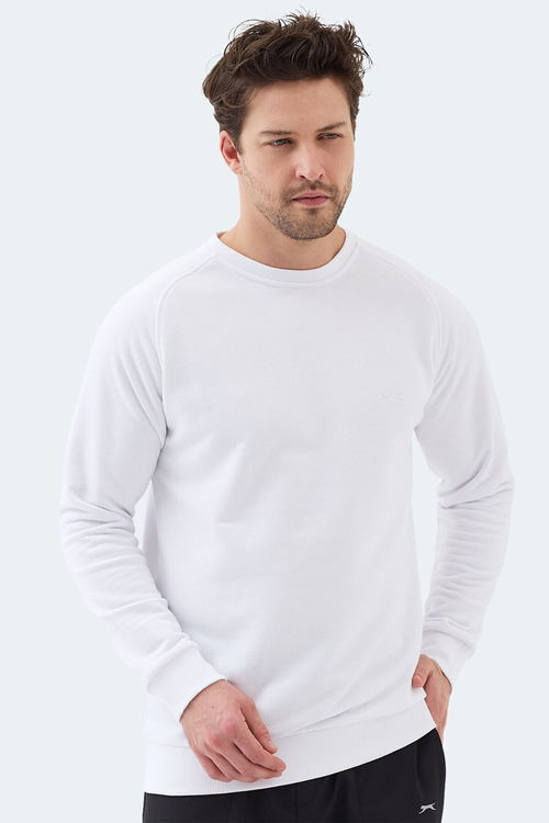 Slazenger NADAV Erkek Beyaz Sweatshırt