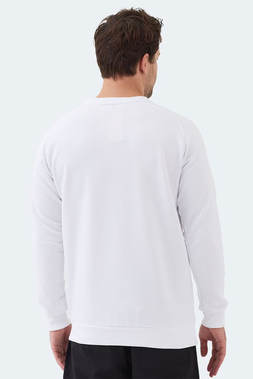 Slazenger NADAV Erkek Beyaz Sweatshırt