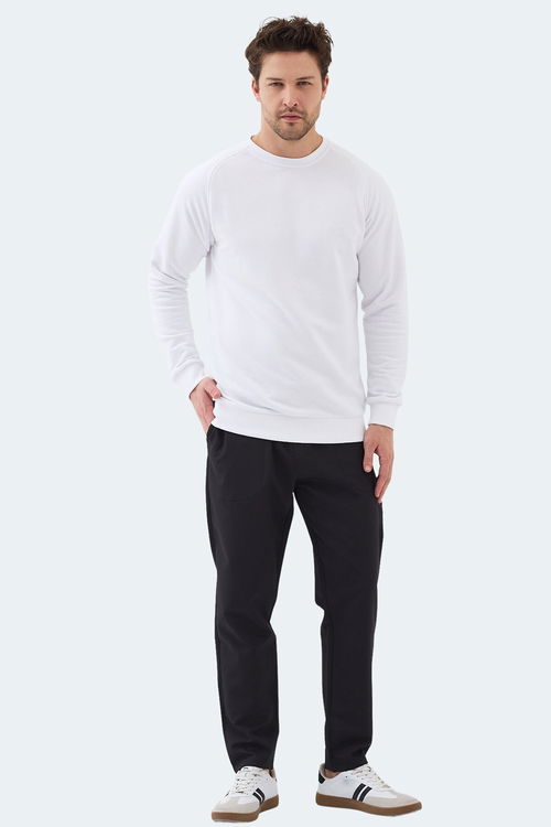 Slazenger NADAV Erkek Beyaz Sweatshırt