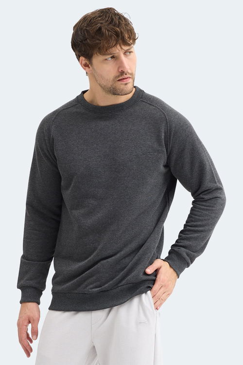 Slazenger NADAV Erkek Koyu Gri Sweatshırt