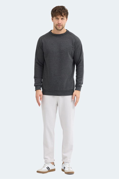 Slazenger NADAV Erkek Koyu Gri Sweatshırt