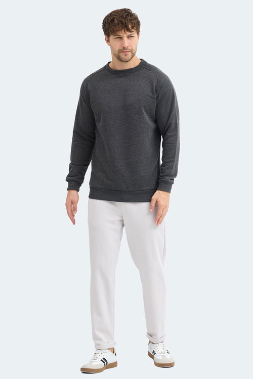 Slazenger NADAV Erkek Koyu Gri Sweatshırt