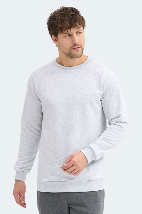 Slazenger NADAV Erkek Taş Gri Sweatshırt