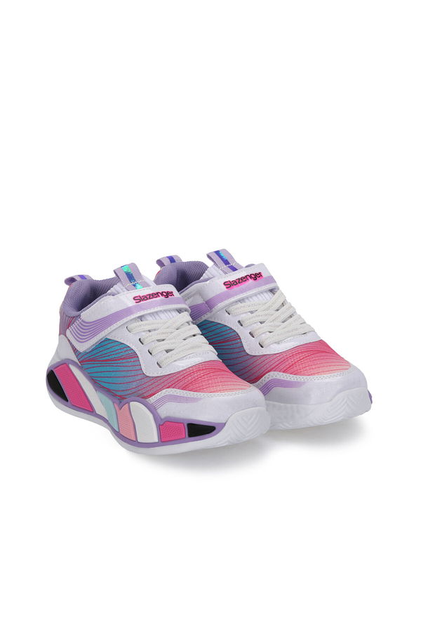 Slazenger NADIA Kız Çocuk Beyaz / Lila Günlük Spor Ayakkabısı