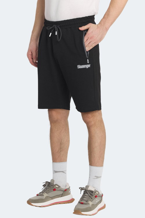 Slazenger NAGI IN 2 Lİ SET Erkek Siyah - Koyu Gri Şort