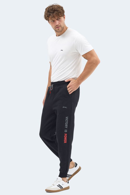 Slazenger NAHAL I Erkek Cepli Siyah Eşofman Altı
