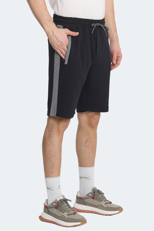 Slazenger NANDO 2 Lİ SET Erkek Siyah - Koyu Gri Şort