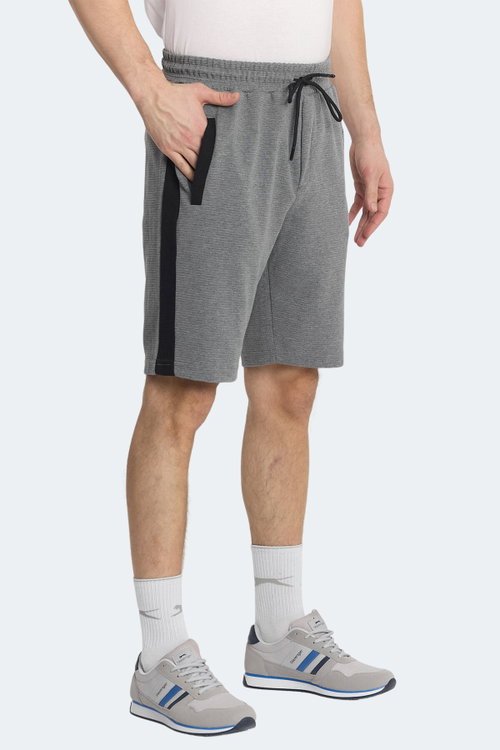 Slazenger NANDO 2 Lİ SET Erkek Siyah - Koyu Gri Şort