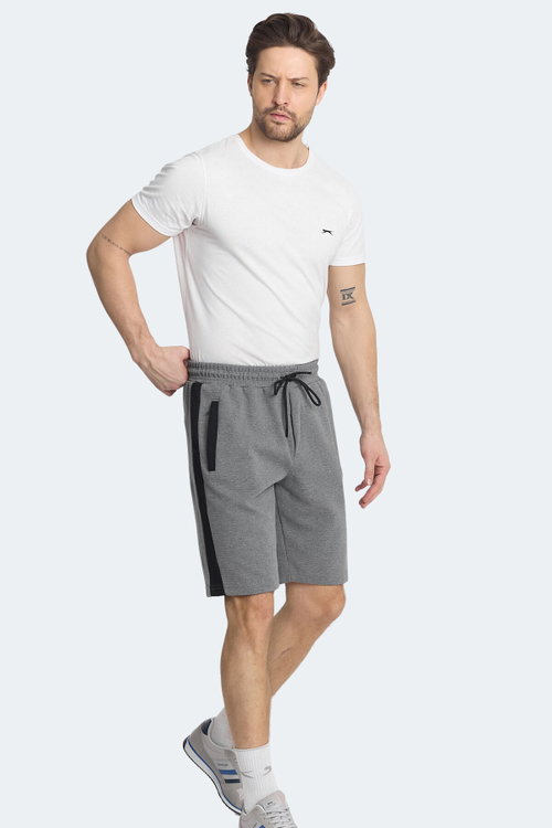 Slazenger NANDO 2 Lİ SET Erkek Siyah - Koyu Gri Şort