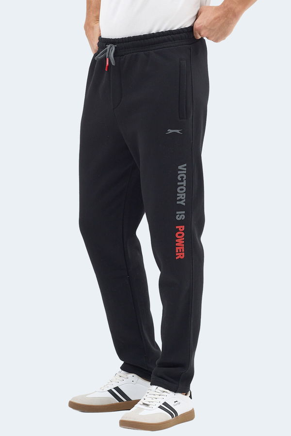 Slazenger NAUM I Erkek Cepli Siyah Eşofman Altı