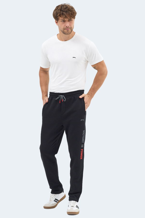 Slazenger NAUM I Erkek Cepli Siyah Eşofman Altı