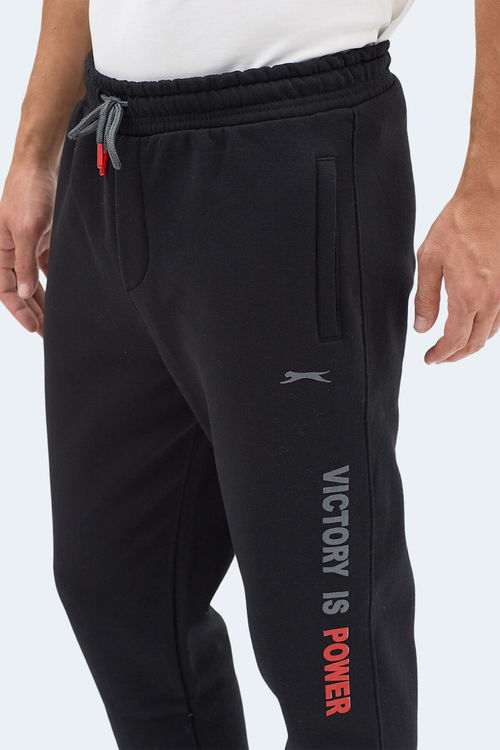 Slazenger NAUM I Erkek Cepli Siyah Eşofman Altı
