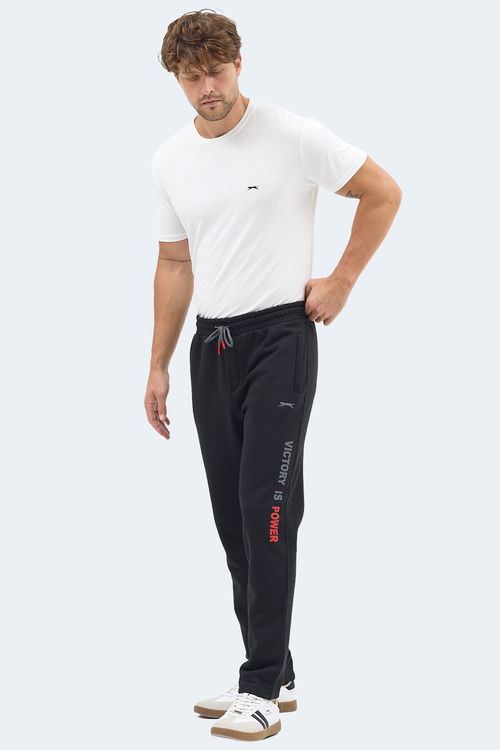 Slazenger NAUM I Erkek Cepli Siyah Eşofman Altı