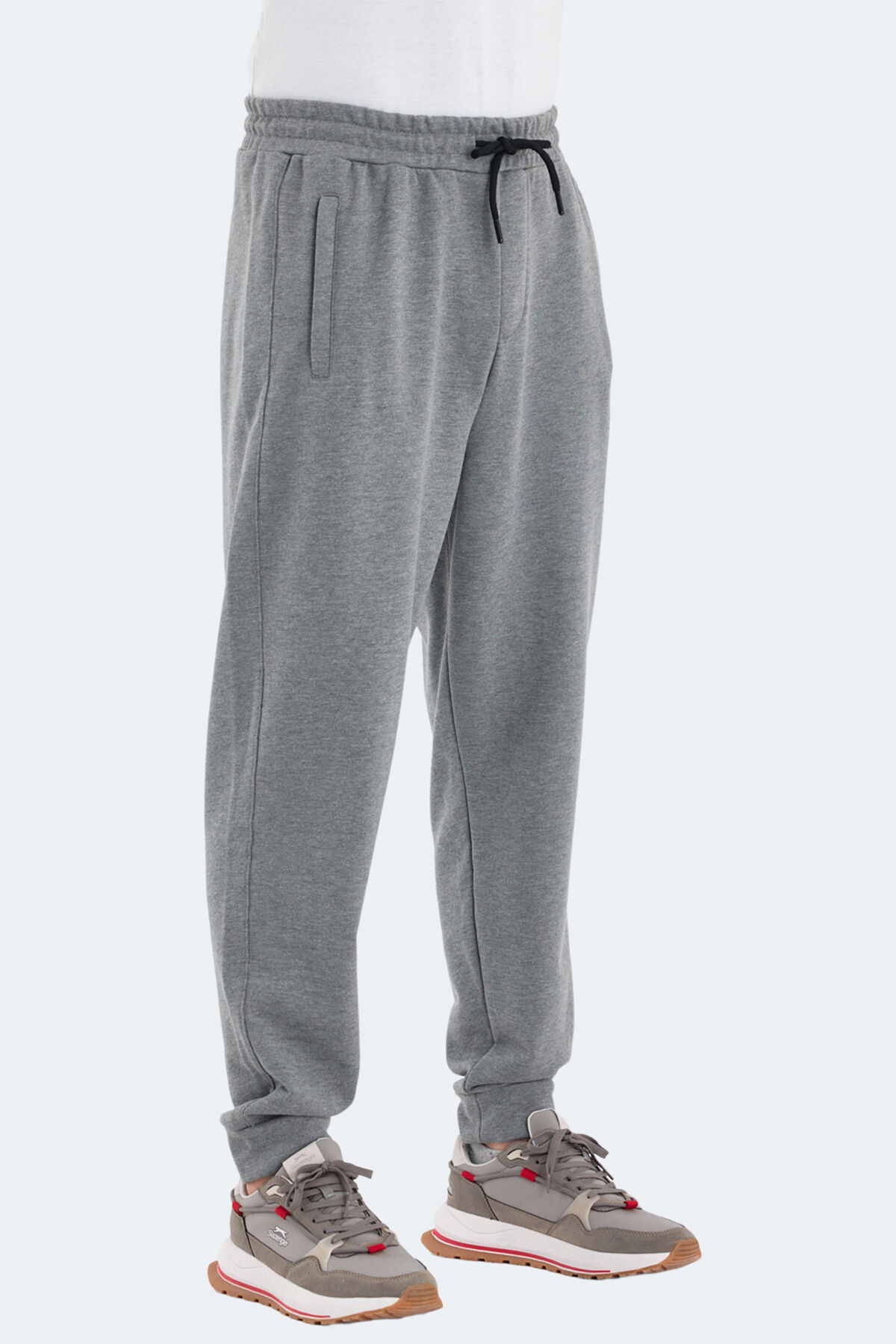 Slazenger NAVDEEP 2 Lİ SET Erkek Cepli Dar Paça Siyah - Koyu Gri Eşofman Altı - Thumbnail