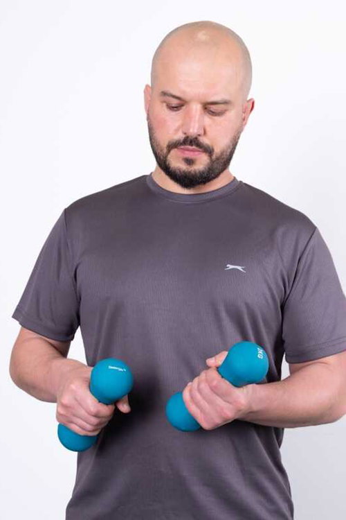 Slazenger Neopren Dambıl 2KG + 2KG Unisex STD Dambıllar Ve Ağırlık Setleri