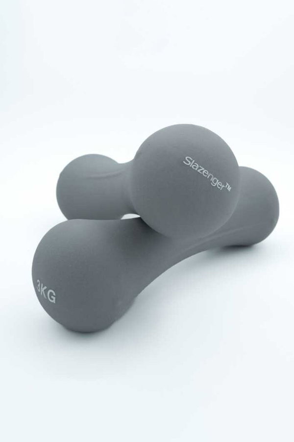 Slazenger Neopren Dambıl 3KG + 3KG Unisex STD Dambıllar Ve Ağırlık Setleri